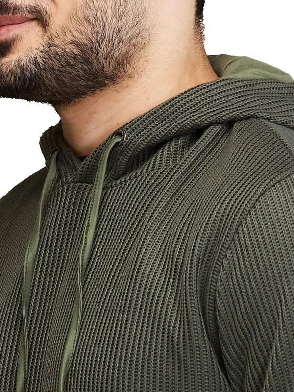 Being Human Clothing Mens-Top Hoody Olive