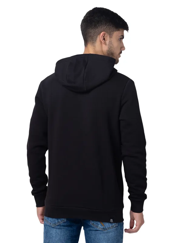 Being Human Regular Fit Men Hooded Hoody-Black