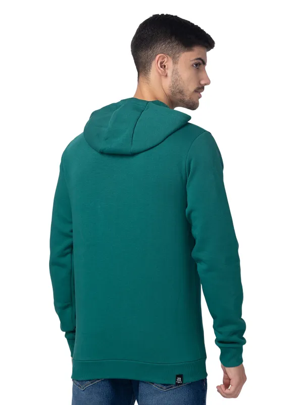 Being Human Regular Fit Men Hooded Hoody-Dk.Green