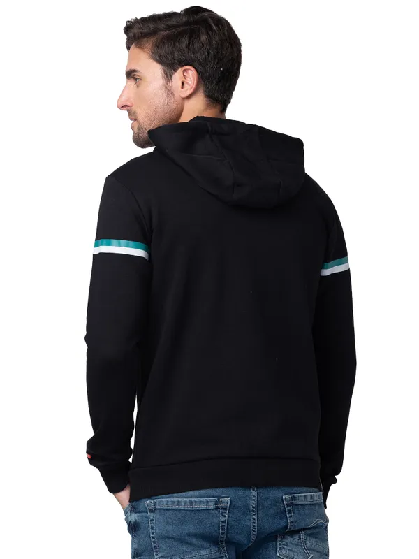 Being Human Clothing Men Regular Fit Hooded Hoody-Black