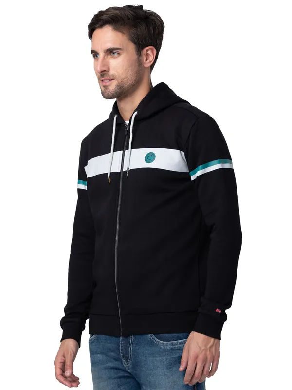Being Human Clothing Men Regular Fit Hooded Hoody-Black