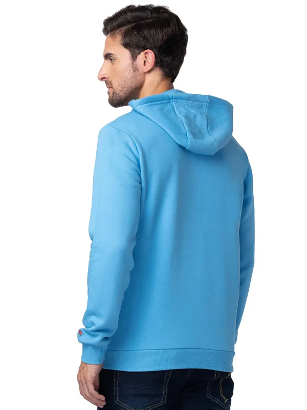 Being Human Clothing Men Regular Fit Hooded Hoody-Blue