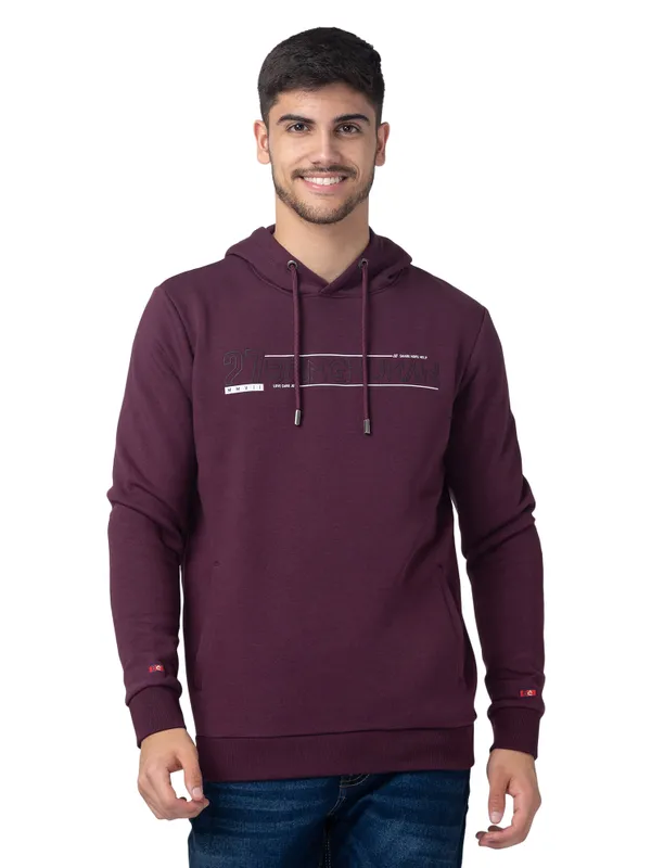 Being Human Clothing Men Regular Fit Hooded Hoody-Fig