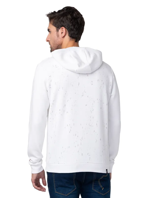 Being Human Regular Fit Men Hooded Hoody-White