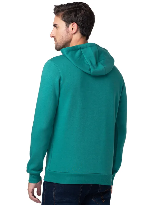 Being Human Regular Fit Men Hooded Hoody-Dk.Green