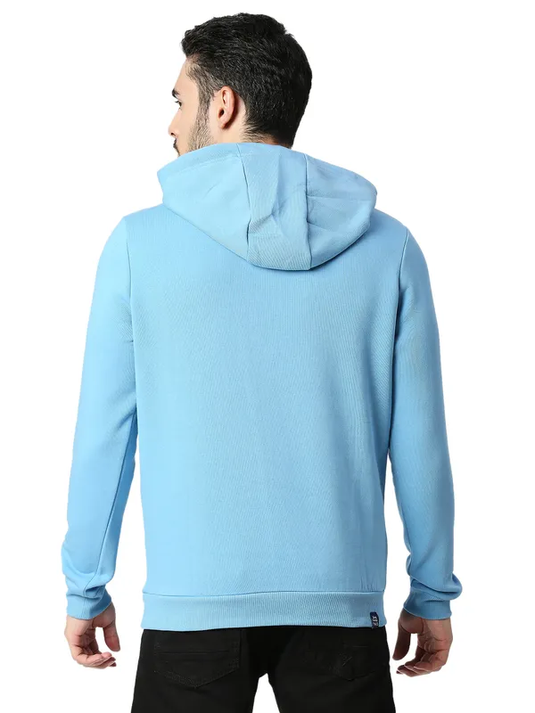 Being Human Regular Fit Men Hooded Hoody-Blue