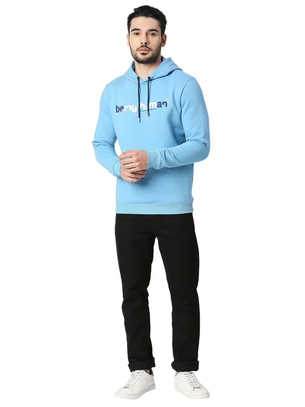 Being Human Regular Fit Men Hooded Hoody-Blue