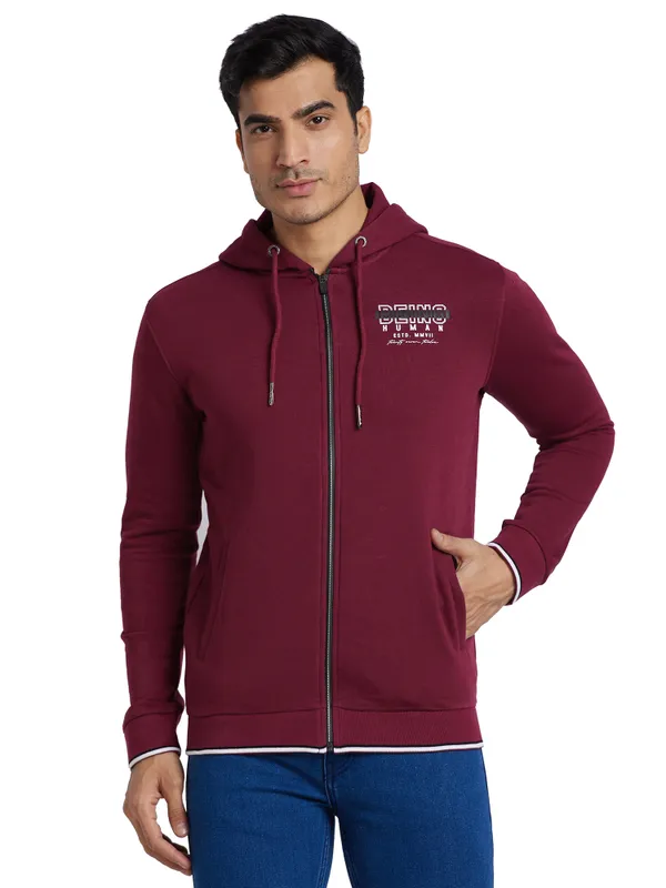 Wine hot sale colour hoodie