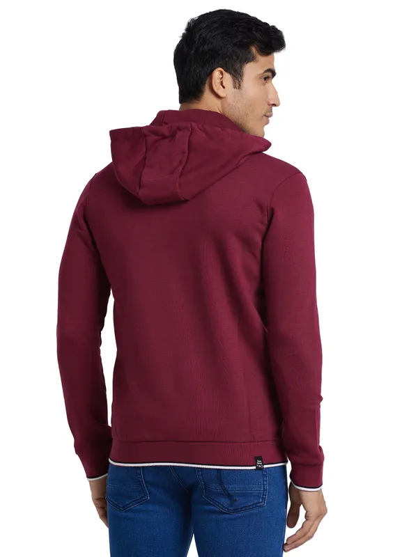 Being Human Regular Fit Men Hooded Hoody-Wine