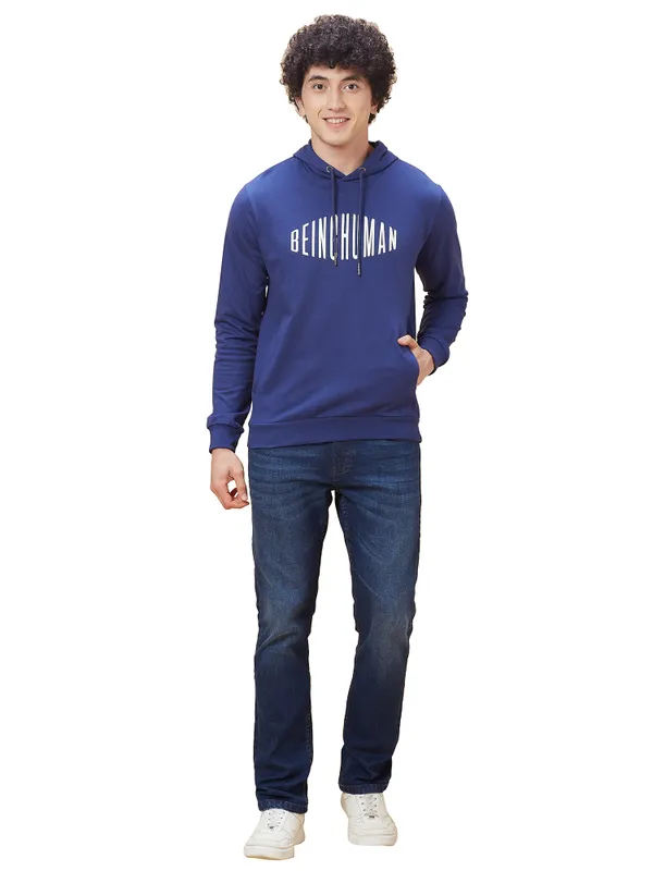 Being Human Men  Hoody-Navy