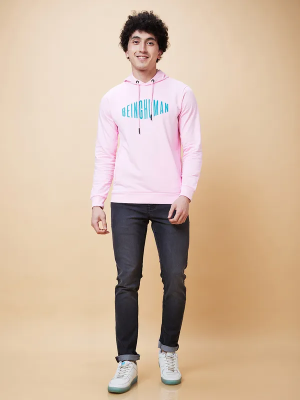 Being Human Men  Hoody-Pink