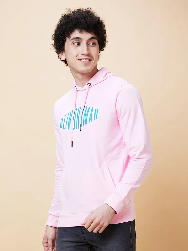 Being Human Men  Hoody-Pink