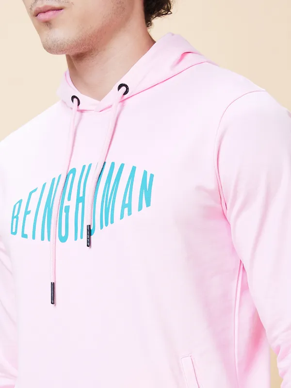 Being Human Men  Hoody-Pink