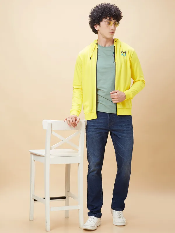 Being Human Clothing Men  Hoody-Mustard