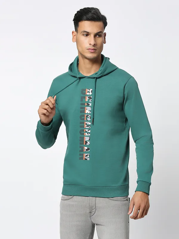 Being Human Clothing Men  Hoody-Evergreen