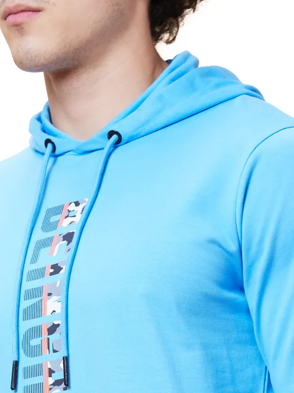 Being Human Clothing Men  Hoody-Light Blue