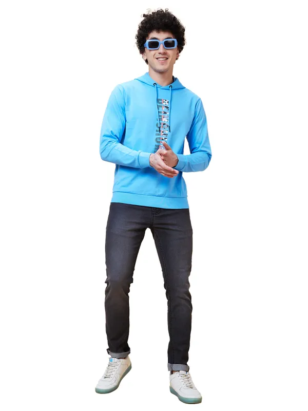 Being Human Clothing Men  Hoody-Light Blue