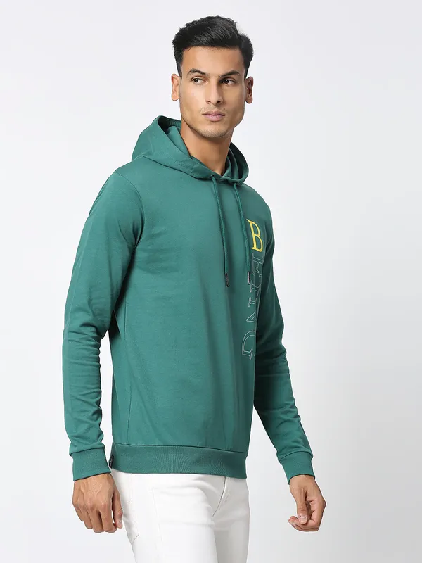 Being Human Clothing Men  Hoody-Evergreen