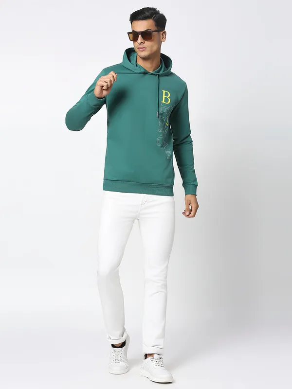 Being Human Clothing Men  Hoody-Evergreen