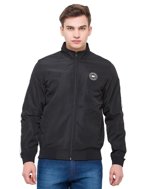 Being Human Regular Fit Men Collared Jackets-Black