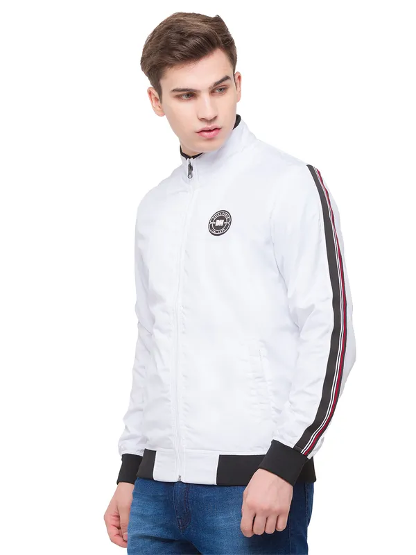 Being Human Regular Fit Men Collared Jackets-White