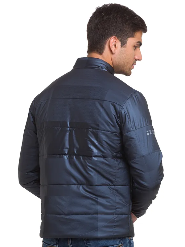 Being Human Regular Fit Men Collared Jackets-Navy