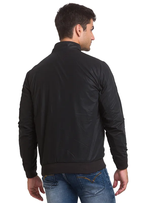 Being Human Regular Fit Men Collared Jackets-Black