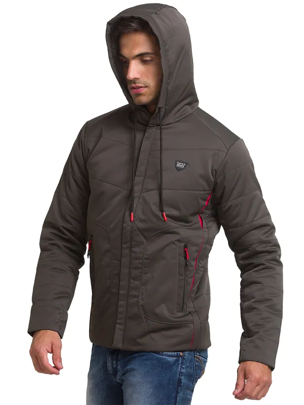 Being Human Regular Fit Men Collared Jackets-Olive