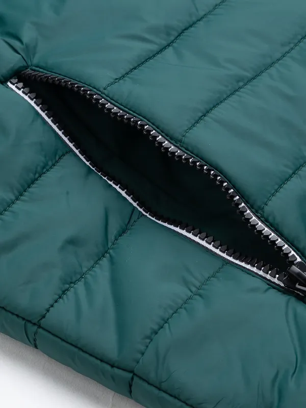 Being Human Regular Fit Men Collared Jackets-Bottle Green
