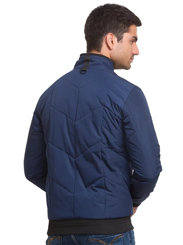 Being Human Regular Fit Men Collared Jackets-Navy