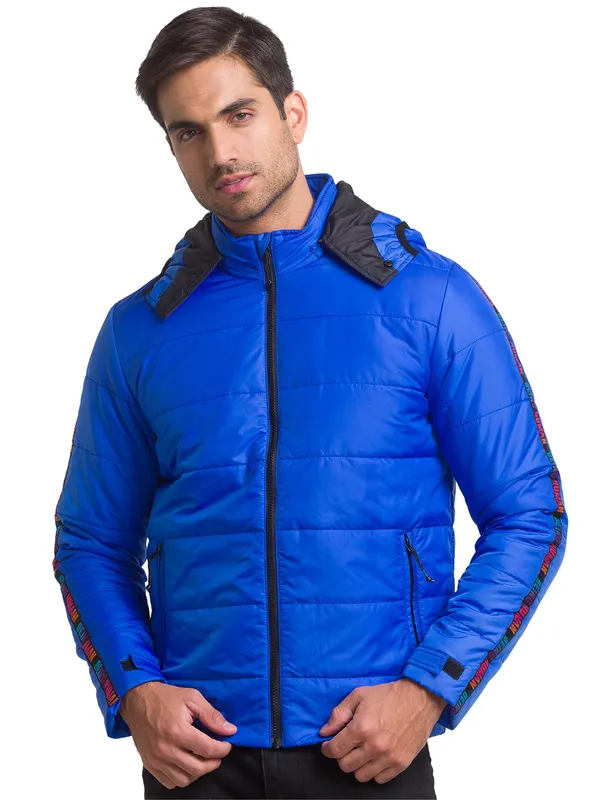 Being Human Regular Fit Men Collared Jackets-Blue