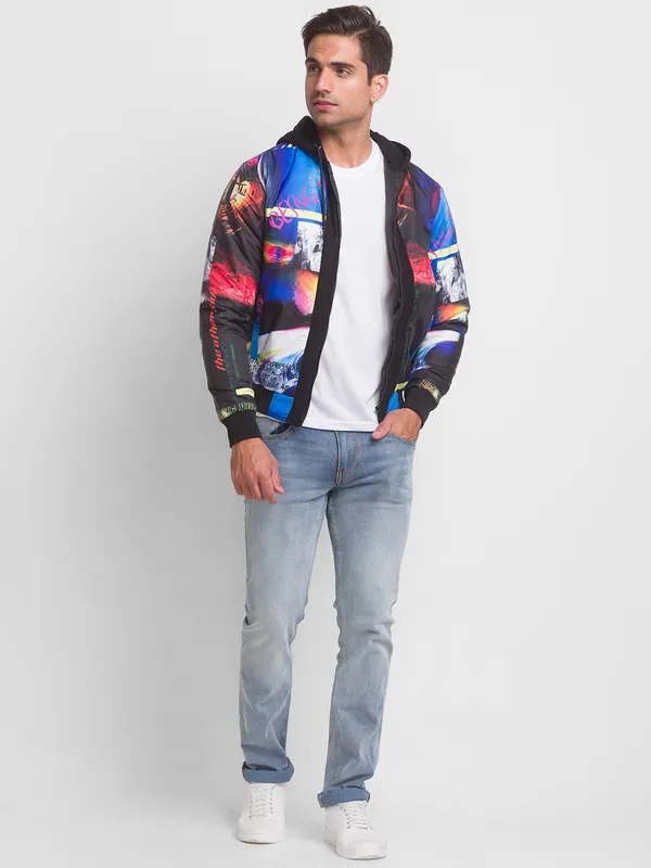 Being Human Regular Fit Men Collared Jackets-Black