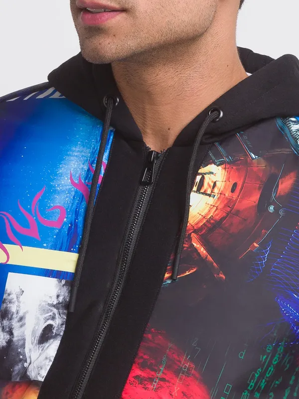 Being Human Regular Fit Men Collared Jackets-Black