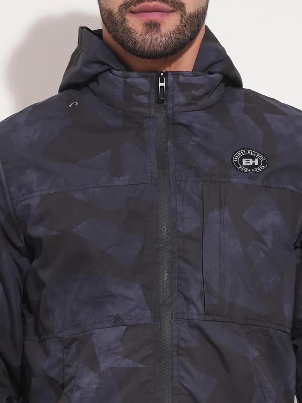 Being Human Clothing Men  Jackets-Black And Grey