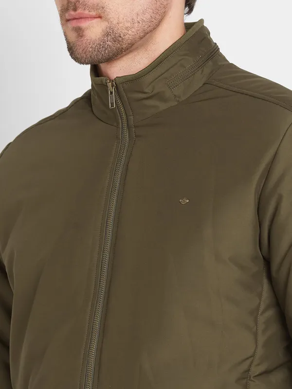 Being Human Regular Fit Men Collared Jackets-Army