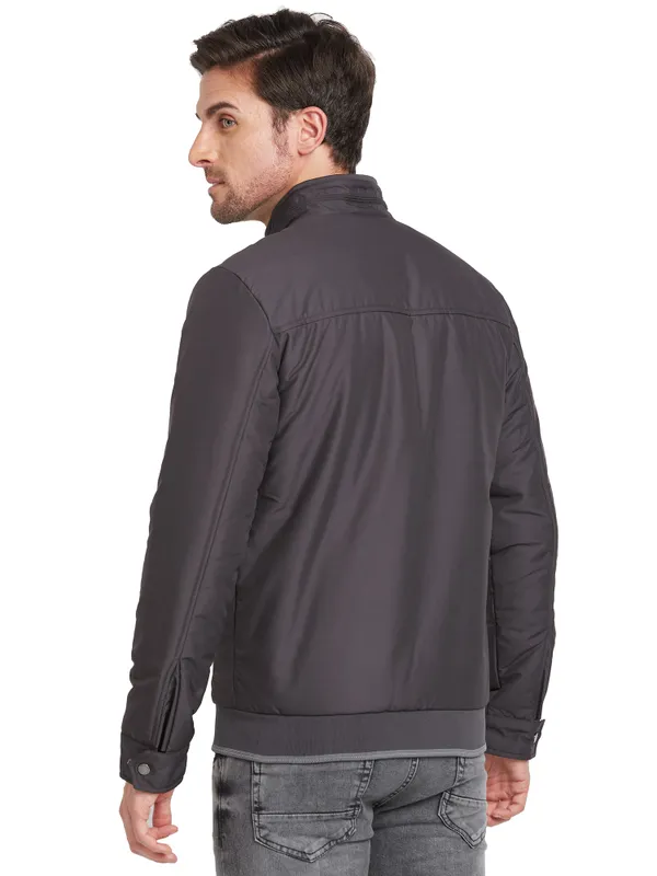 Being Human Regular Fit Men Collared Jackets-Graphite