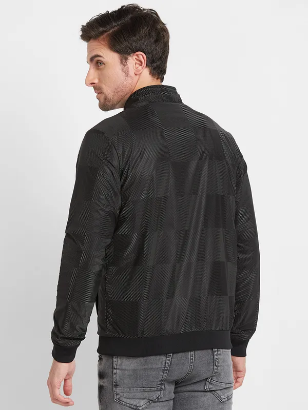 Being Human Clothing Men Regular Fit Collared Jackets-Black