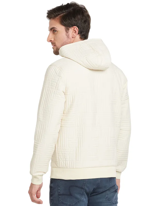 Being Human Clothing Men Regular Fit Collared Jackets-Cream