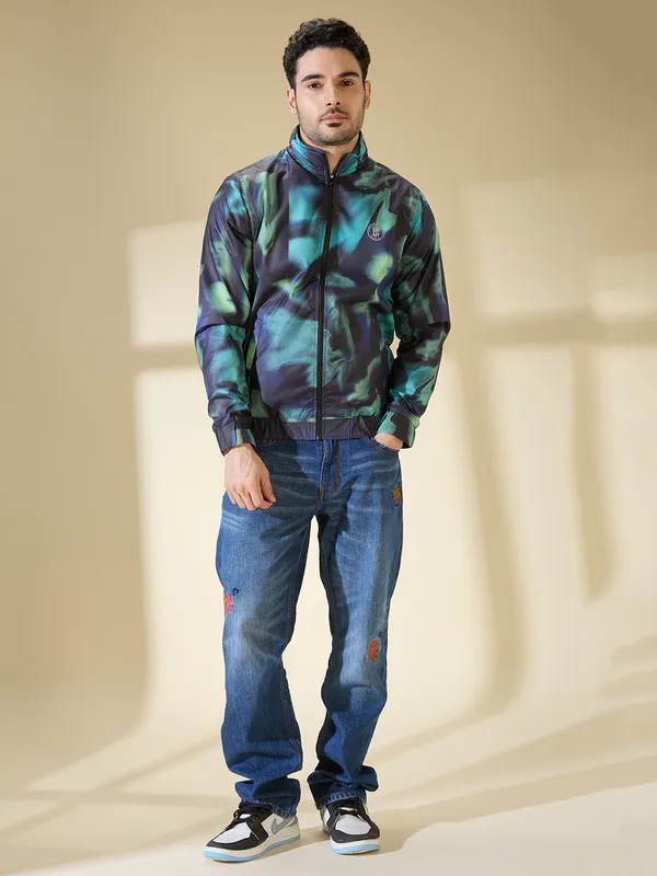 Being Human Men None Jackets-Black/Green