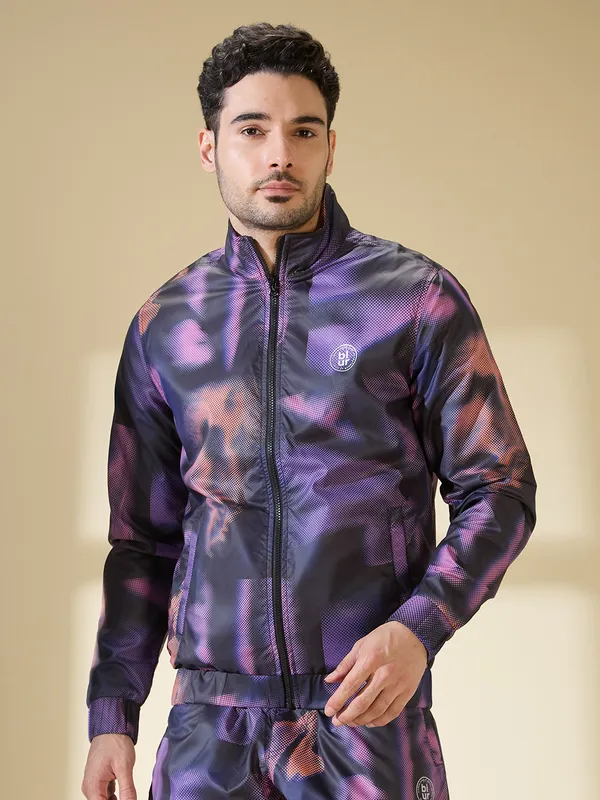 Being Human Men None Jackets-Black/Purple