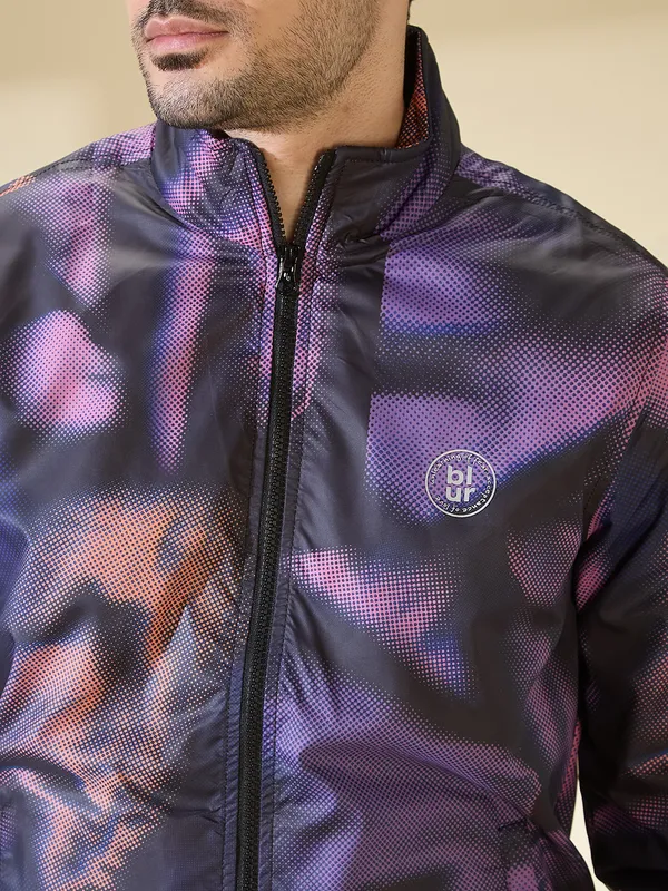 Being Human Men None Jackets-Black/Purple