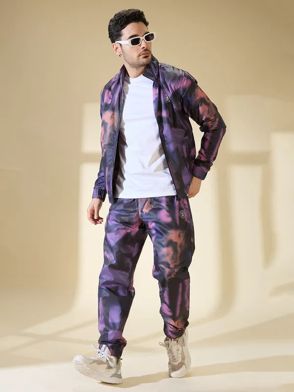 Being Human Men None Jackets-Black/Purple