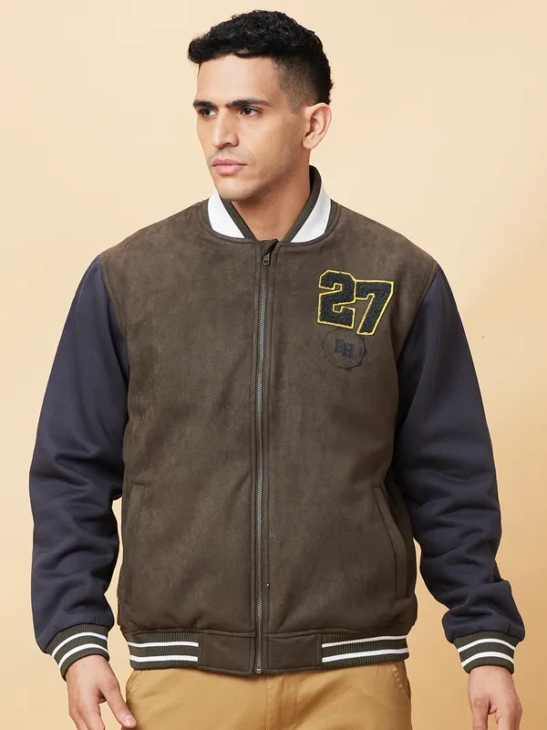 Being Human Mens-Top Jackets Olive