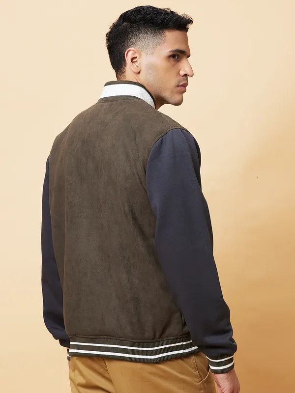 Being Human Mens-Top Jackets Olive