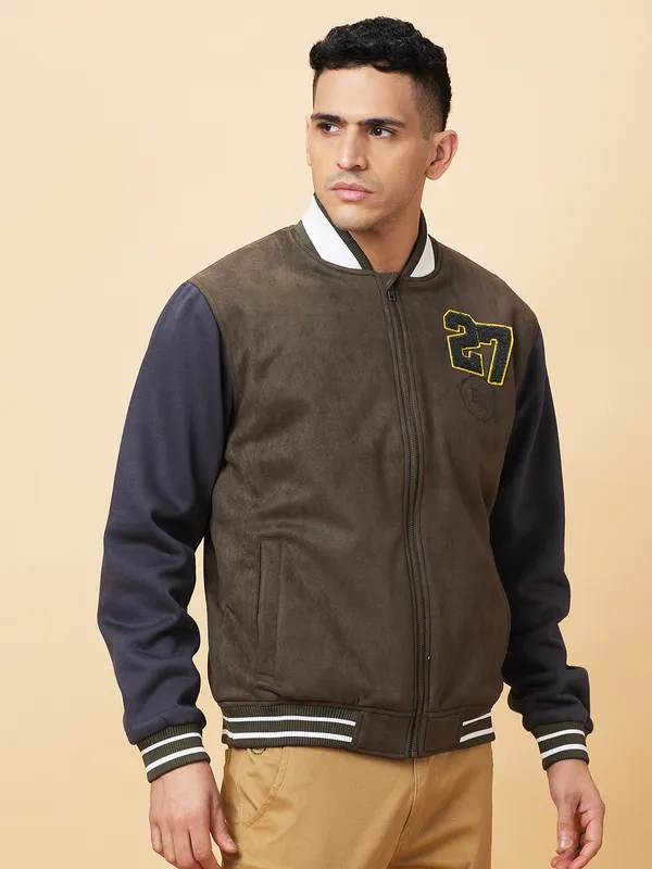 Being Human Mens-Top Jackets Olive