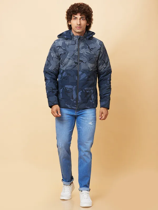 Being Human Clothing Mens-Top Jackets Grey/Blue