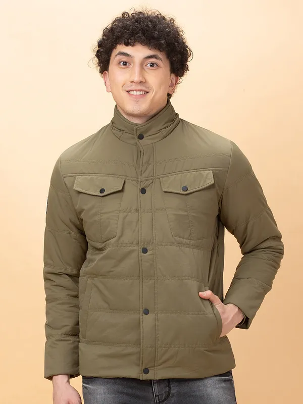 Being Human Clothing Mens-Top Jackets Green