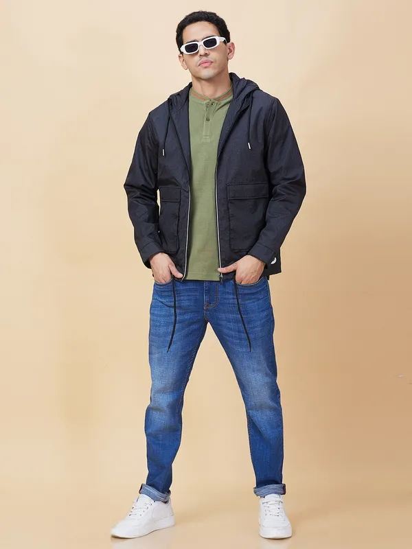 Being Human Clothing Mens-Top Jackets Black