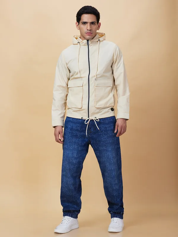 Being Human Clothing Mens-Top Jackets Cream