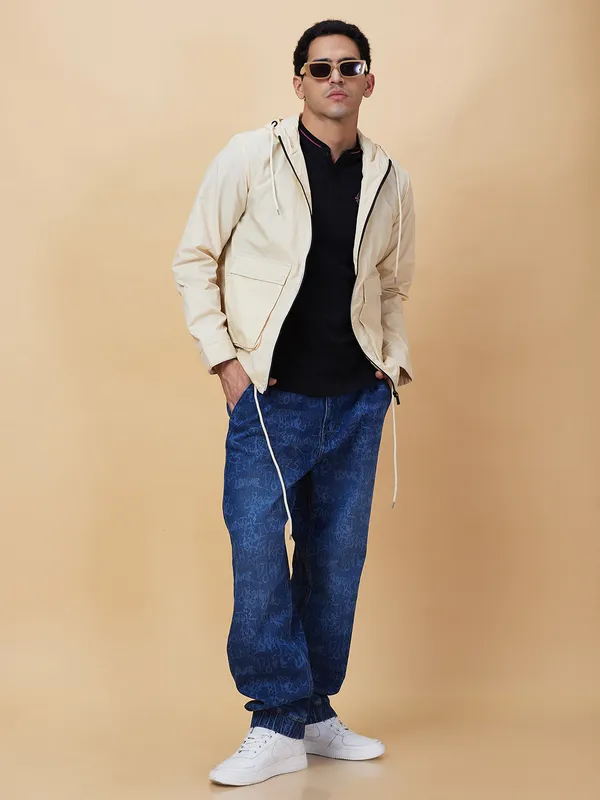 Being Human Clothing Mens-Top Jackets Cream